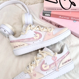 Court Nike Borough 苹果芝士 100 BQ5448 定制球鞋