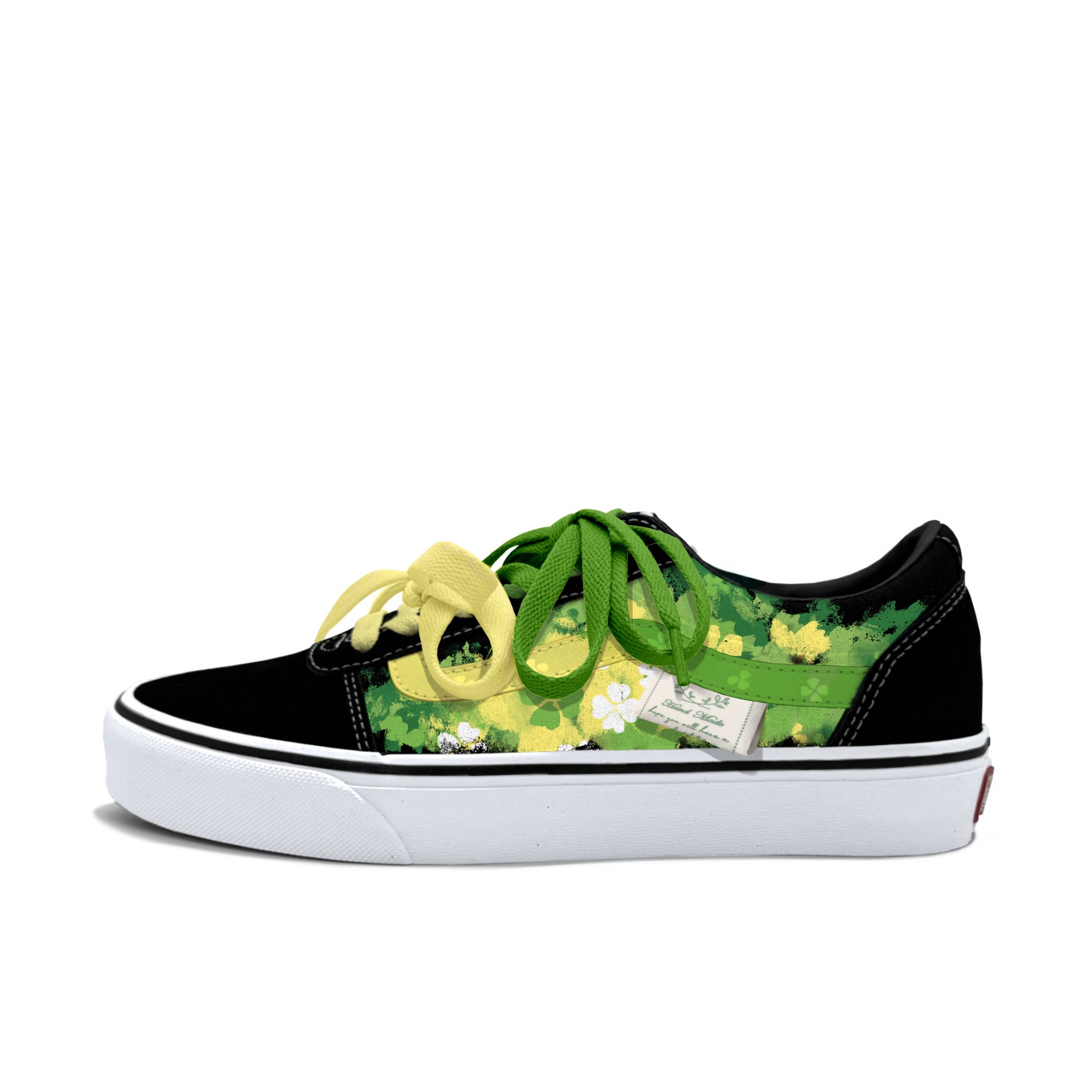 VANS定制绿荫幸运低帮帆布球鞋