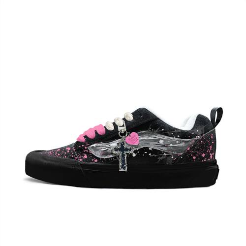 VANS范斯面包鞋墨粉定制球鞋