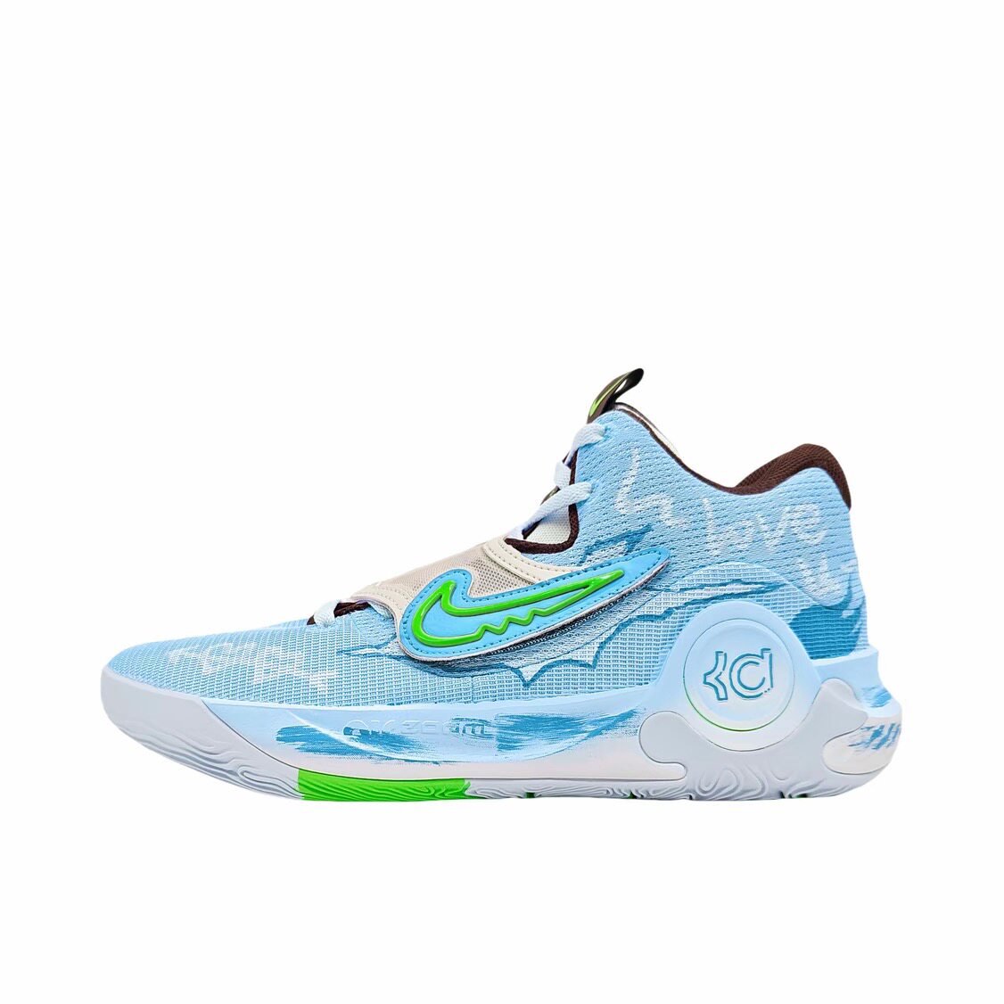 【定制球鞋】 Nike KD Trey 5 X 篮球鞋 蓝/白/爱跃 DJ7554-014