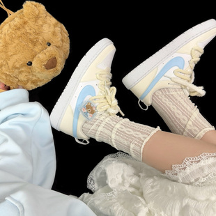 Court Borough 小熊蛋挞 BQ5448 Nike 奶油黄色 100 定制球鞋