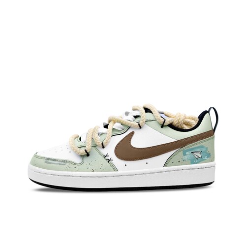 【定制球鞋】Nike Court Borough Low 纸飞机梦 绿白 BQ5448-115