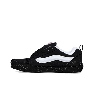 【定制球鞋】Vans Knu Skool 黑色星空 泼墨 黑色 VN0009QC6BT1