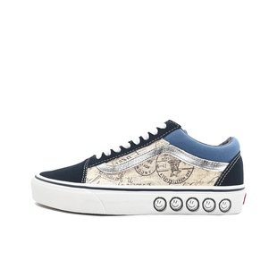 Old Skool 复古邮票 黑白蓝 Vans 笑脸 VN000D3HNVY 定制球鞋