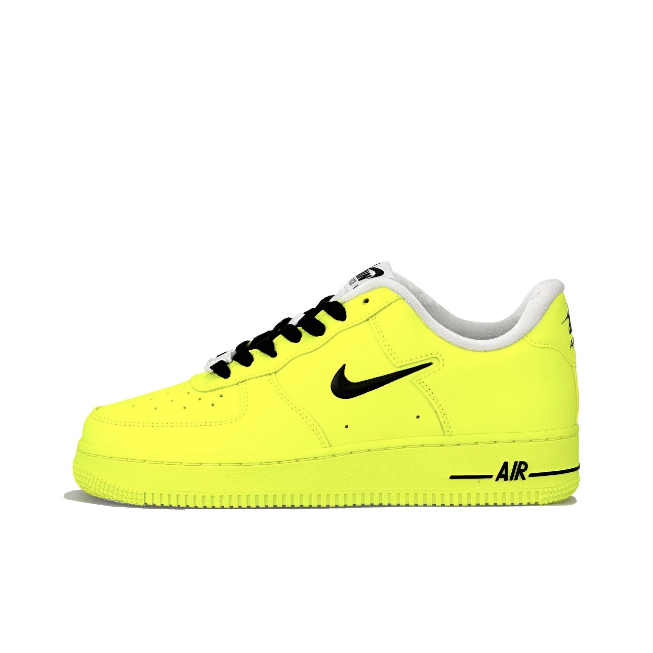 【定制球鞋】Nike Air Force 1 午夜霓光 喷绘 荧光黄 FB8251-100