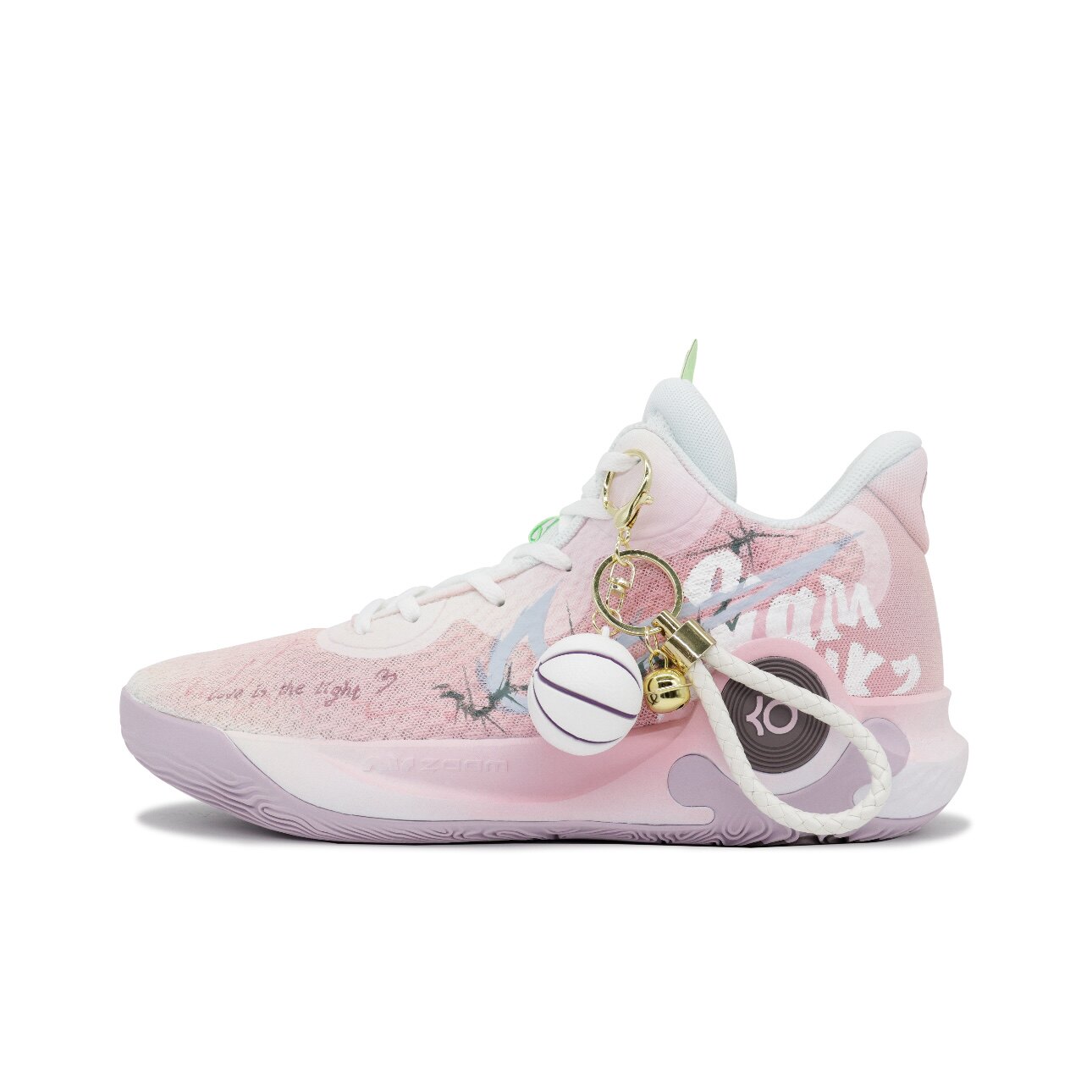 【定制球鞋】Nike KD Trey 5 IX 漫桃野 涂鸦 粉色 DJ6922-100