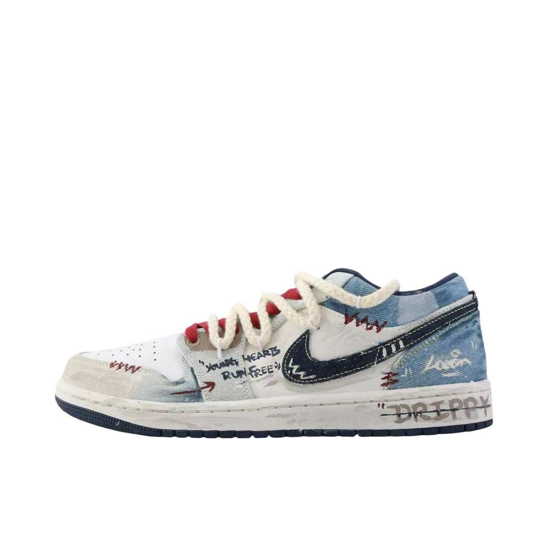 【定制球鞋】Air Jordan 1 板鞋 西部牛仔 IH0648-141