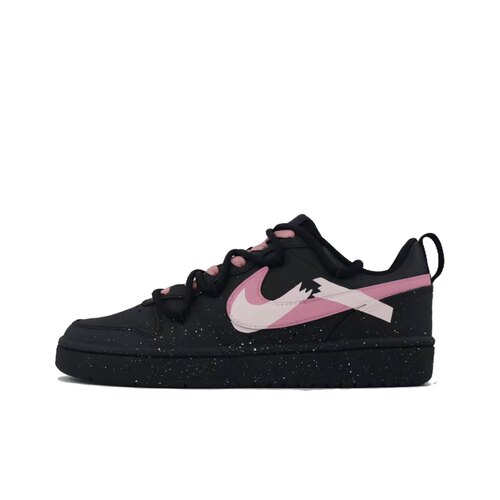 【定制球鞋】Nike Court Borough 断钩莓粉 双钩 黑粉 BQ5448-115