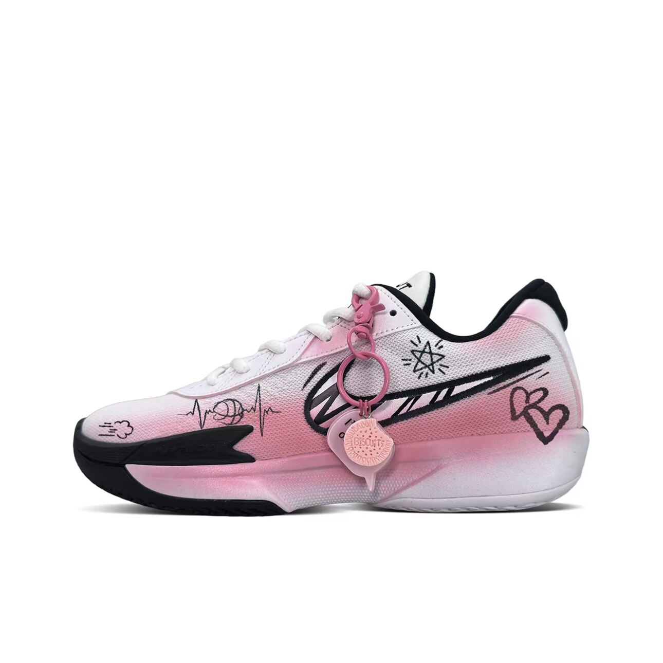 【定制球鞋】Nike Air Zoom G.T. 恋爱通告 渐变 粉白 FB2598-100