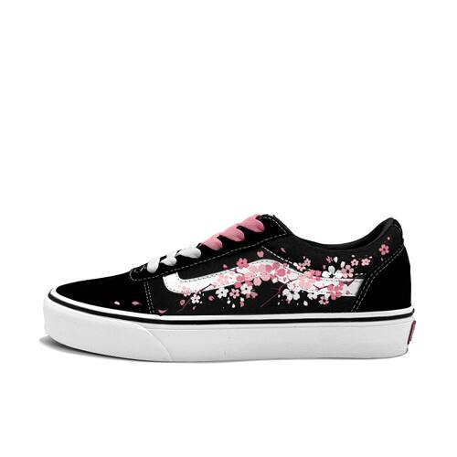 【定制球鞋】Vans/范斯 Ward  墨枝粉樱VN0A36EMC4R/VN0A3IUNIJU