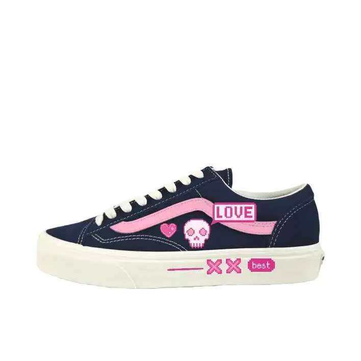 【定制球鞋】Vans/范斯 Style 粉红骷髅 VN0A3DZ3RFL
