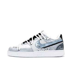 【定制球鞋】 Nike Court Vision 1 板鞋   雨过天晴 DH2987-101