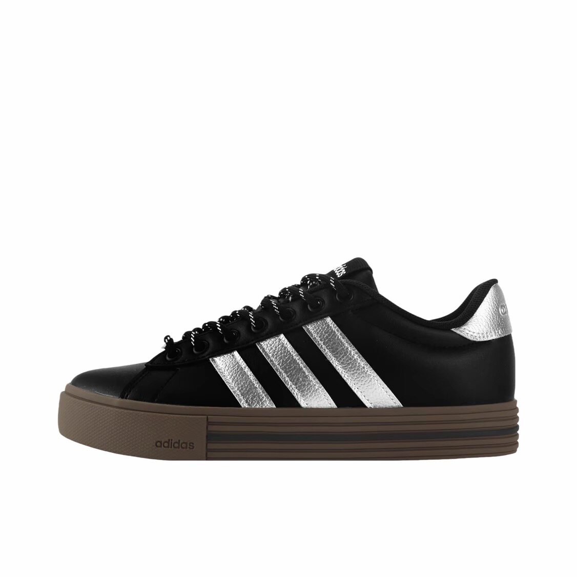【定制球鞋】 adidas Daily 4.0 板鞋 黑/银 黑影漫曲JR0086