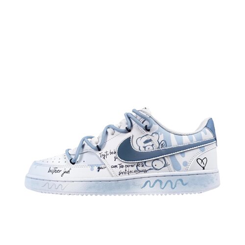 【定制球鞋】Nike Court Vision 1 蓝星球 DH2987-101