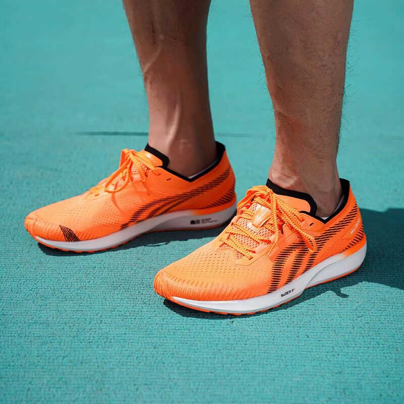 Do-win/多威 隐忍系列 回弹轻量 薄底 竞速 稳定支撑 跑鞋 橙色