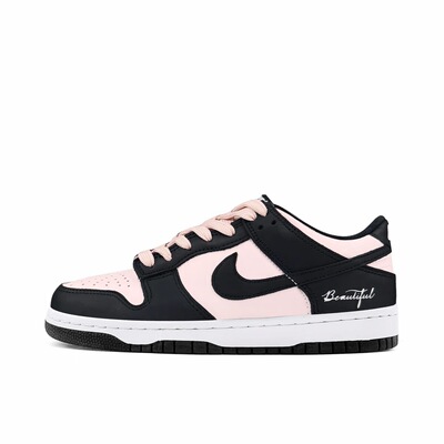 【定制球鞋】 Nike Dunk 板鞋   黑粉拿铁2.0 DD1391-100