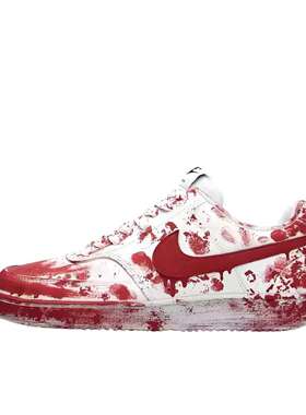 【定制球鞋】 Nike Court Vision 1 板鞋   案发现场 DH2987-101