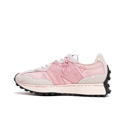 NewBalance粉玫瑰复古涂鸦