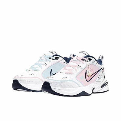 【定制球鞋】 Nike Air Monarch4运动休闲鞋  蓝粉鸳鸯415445-102