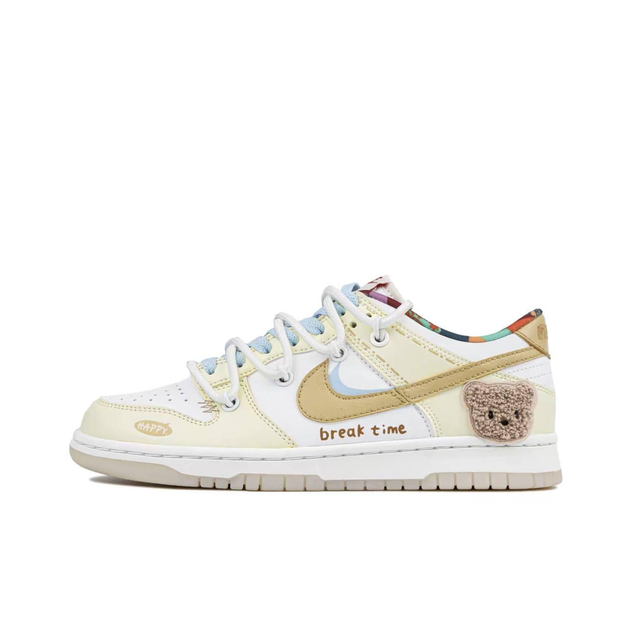 【定制球鞋】Nike Dunk Low 蛋糕小熊 玖柒 白黄色 FN8913-141