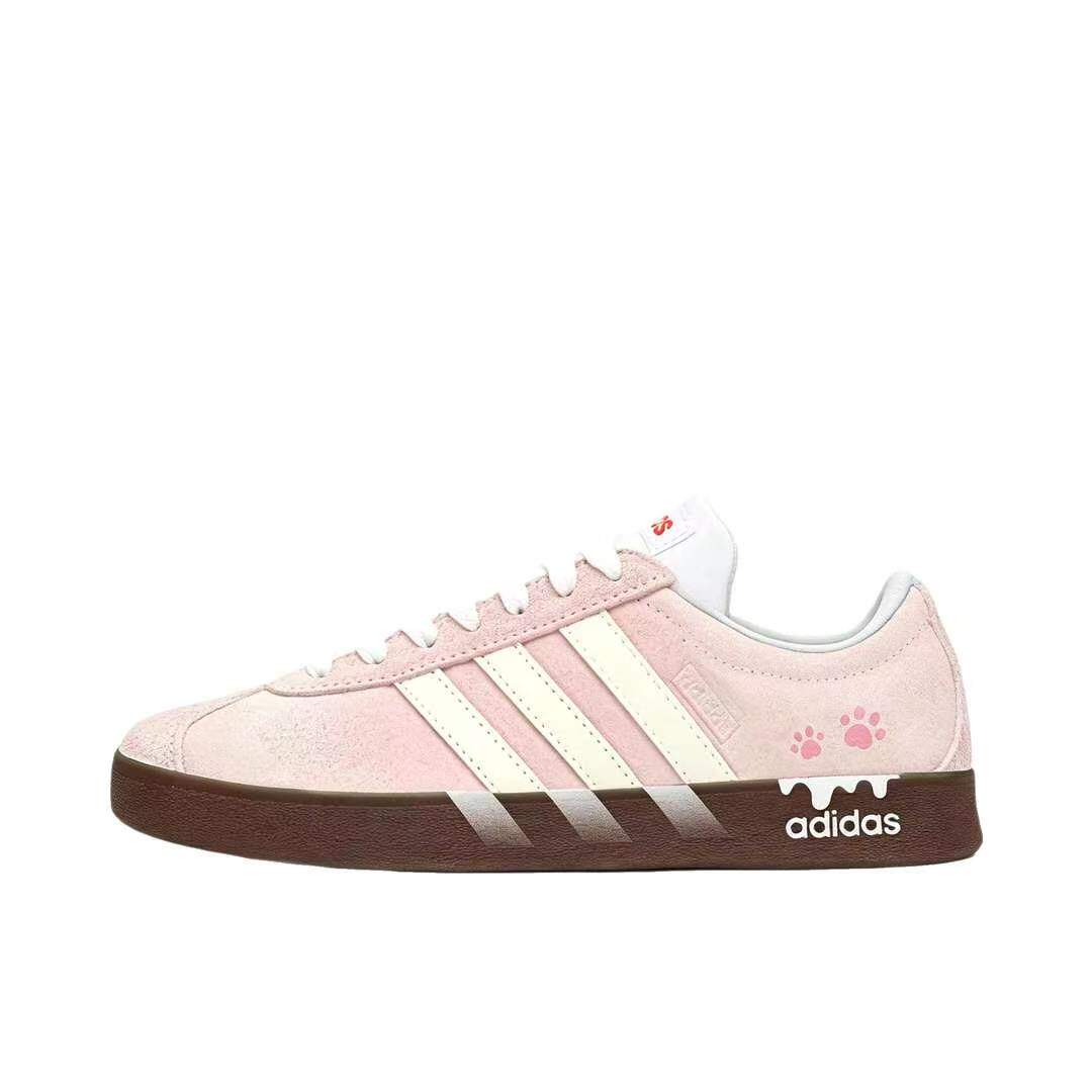 【定制球鞋】Adidas neo VL Court 2.0 板鞋 奶油喵喵  HQ1802