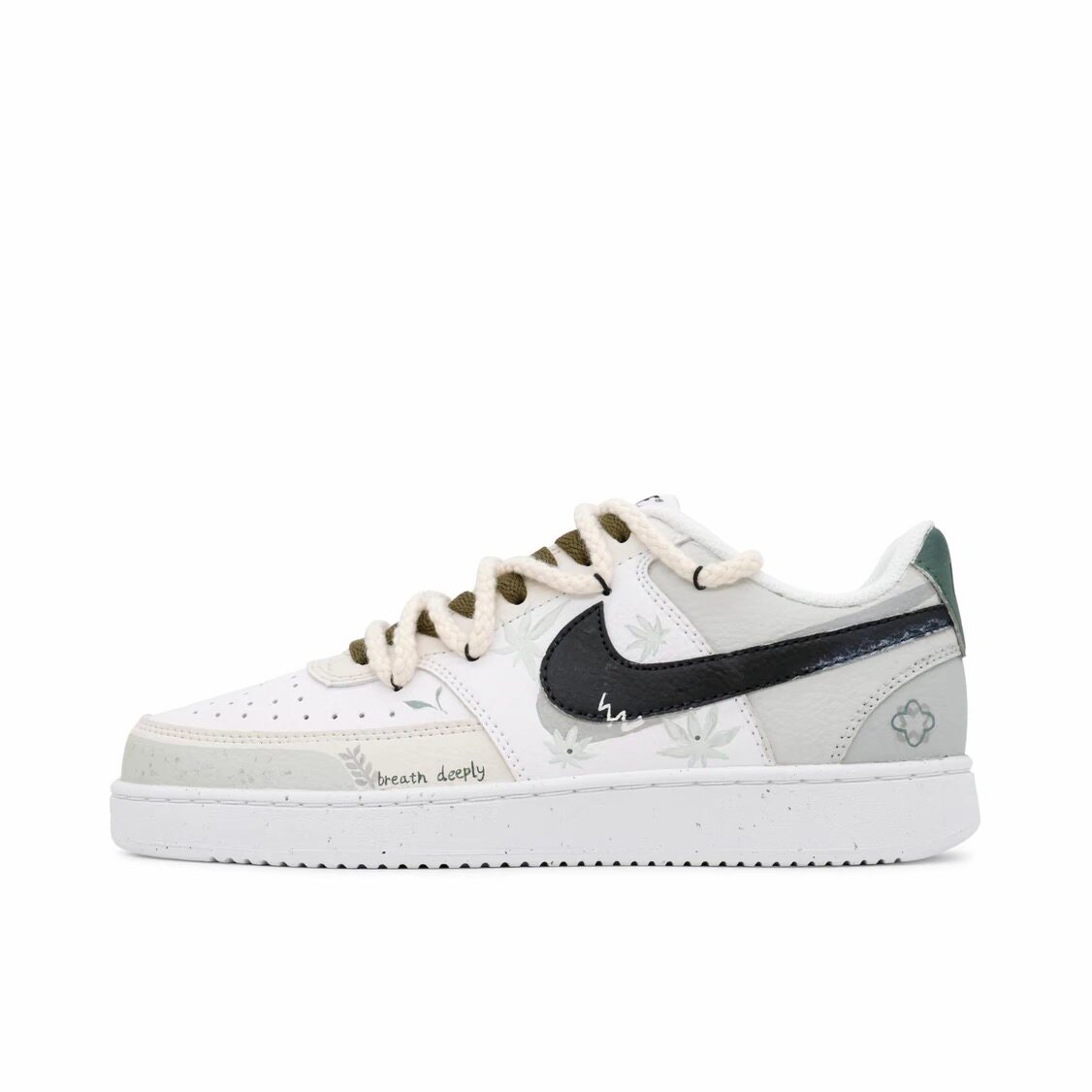 【定制球鞋】 Nike Court Vision 1 板鞋 枫叶轻扬 DH2987-101