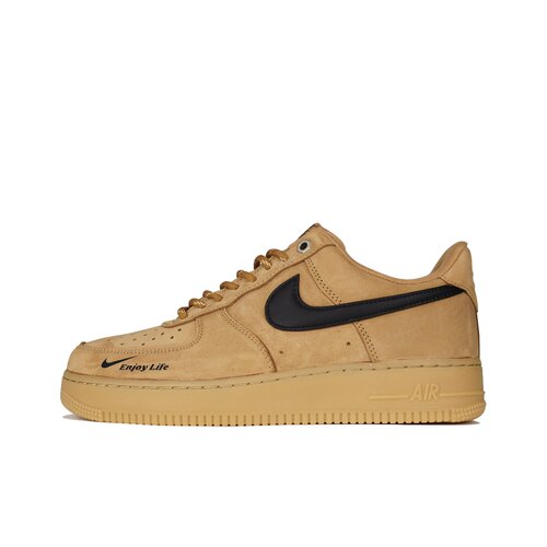 【定制球鞋】Nike Air Force 1 美拉德 冷酷小麦 黑橙 CJ9179-200