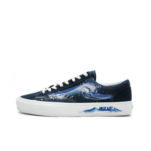 【定制球鞋】Vans/范斯 藏蓝 Active 海韵浪绘 VN0A3DZ3RFL