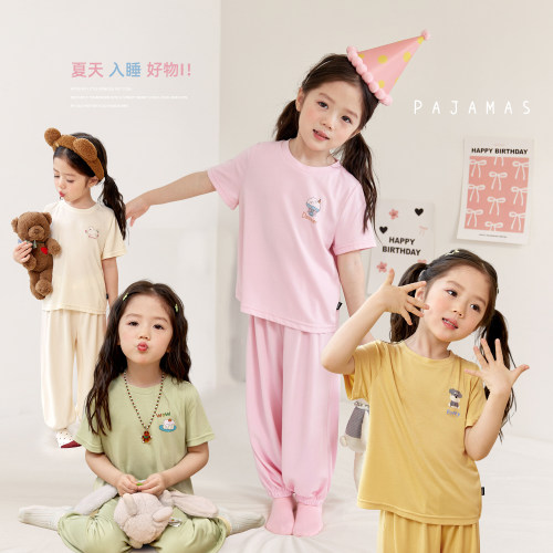 小O宝童装女宝宝夏季家居服套装