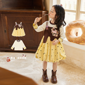 女童波点花苞套装 小O宝Okids童装 女2025新款 套装 裙 宝宝可露丽秋装