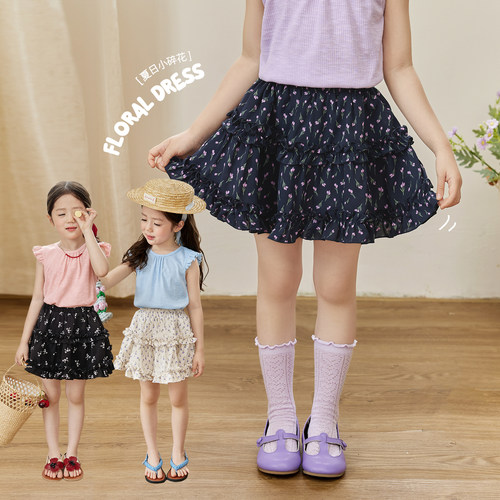 小O宝Okids童装女宝宝夏季碎花裙