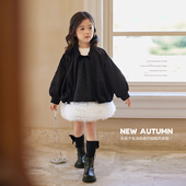 女童套装 小O宝童装 新款 女时髦洋气2026春秋装 裙 宝宝外套套装