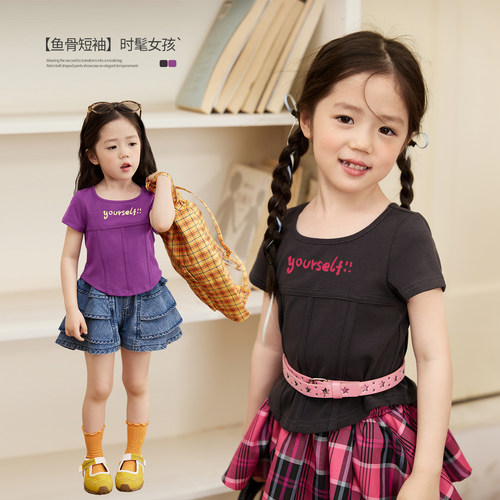 小O宝Okids童装女宝宝夏季T恤