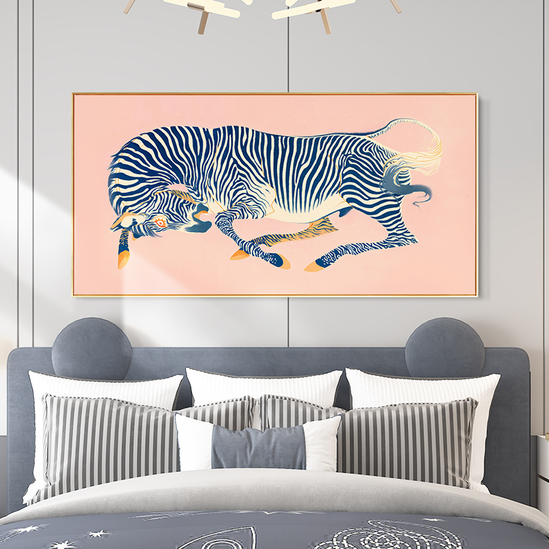 23后现代简约马上有钱豹富装饰画