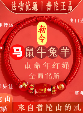 2026马年红绳本命年红绳手链属蛇的吉祥佩戴物男女生肖编织护身符