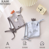 婴幼儿帽子秋冬棉质护耳帽小月龄宝宝包头帽可爱宫廷帽新生儿胎帽