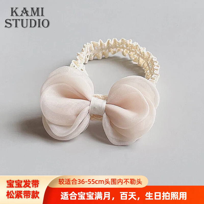 儿童发带0-6岁宝宝生日头饰可爱蝴蝶结头花幼儿园小女孩花童发饰