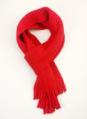 1-9岁儿童围巾2025新年韩版红色围脖秋冬宝宝围巾男女童保暖护颈