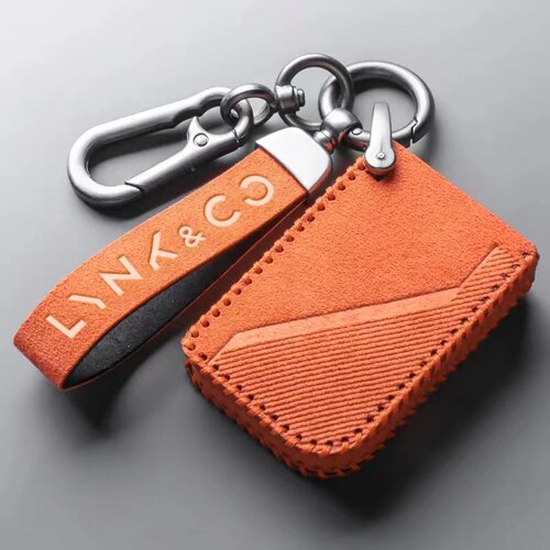翻毛皮商务钥匙保护套