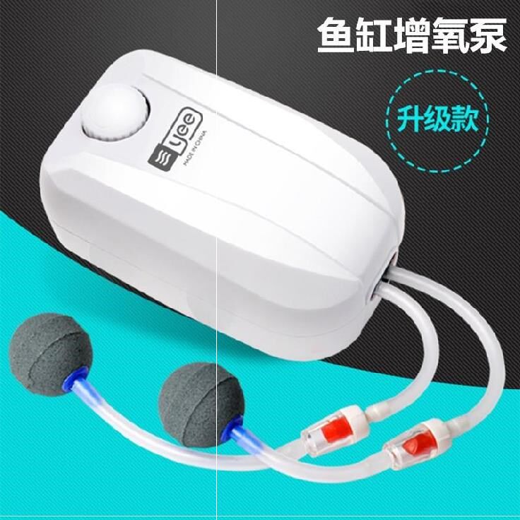 鱼缸泵氧气饭店水产养鱼水族箱小型鱼缸棒泵增压增氧器小金鱼养虾