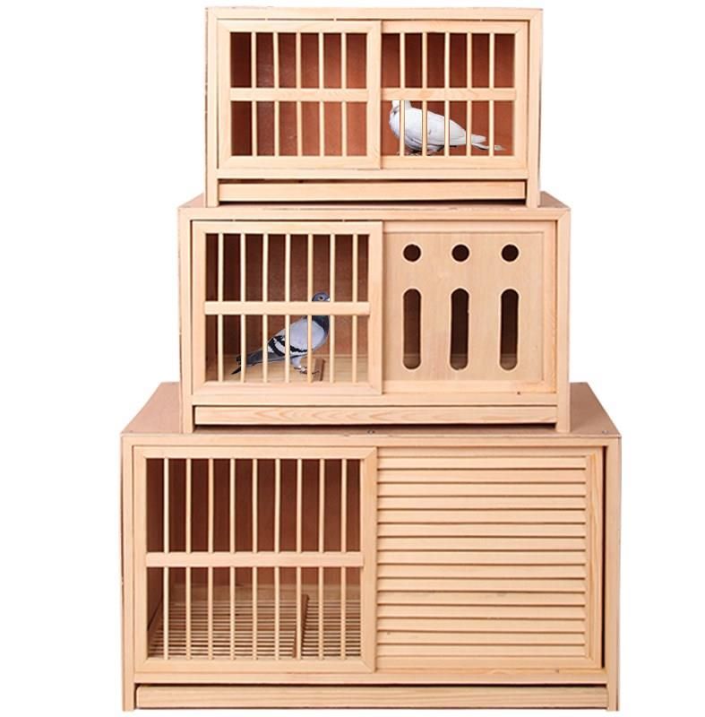 鸽子笼养殖笼配对笼三层用具加厚环保实木巢箱组合挂盒手养鸟多层