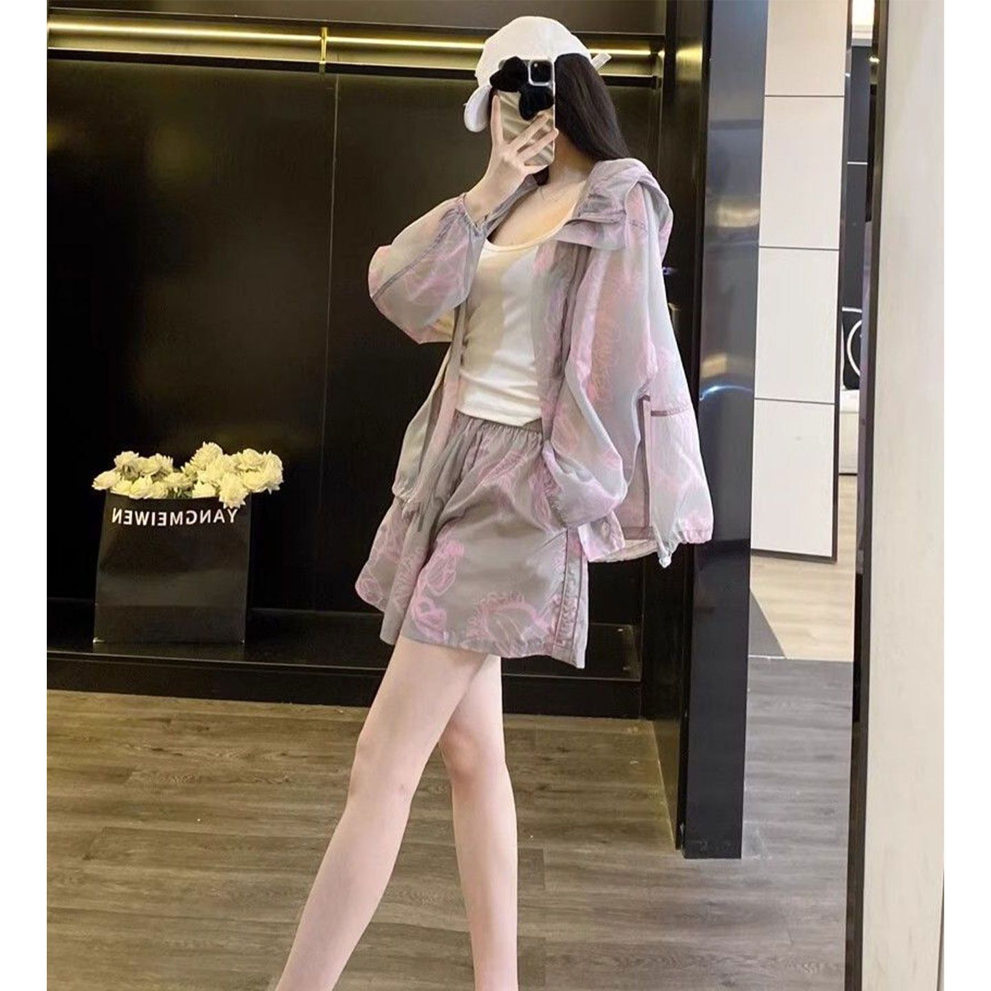时尚防晒衣夏装搭配两件套女薄款图片