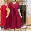 新款 休闲宽松显瘦韩版 连衣裙2023夏装 女装 妈妈裙子遮肉显瘦潮 大码