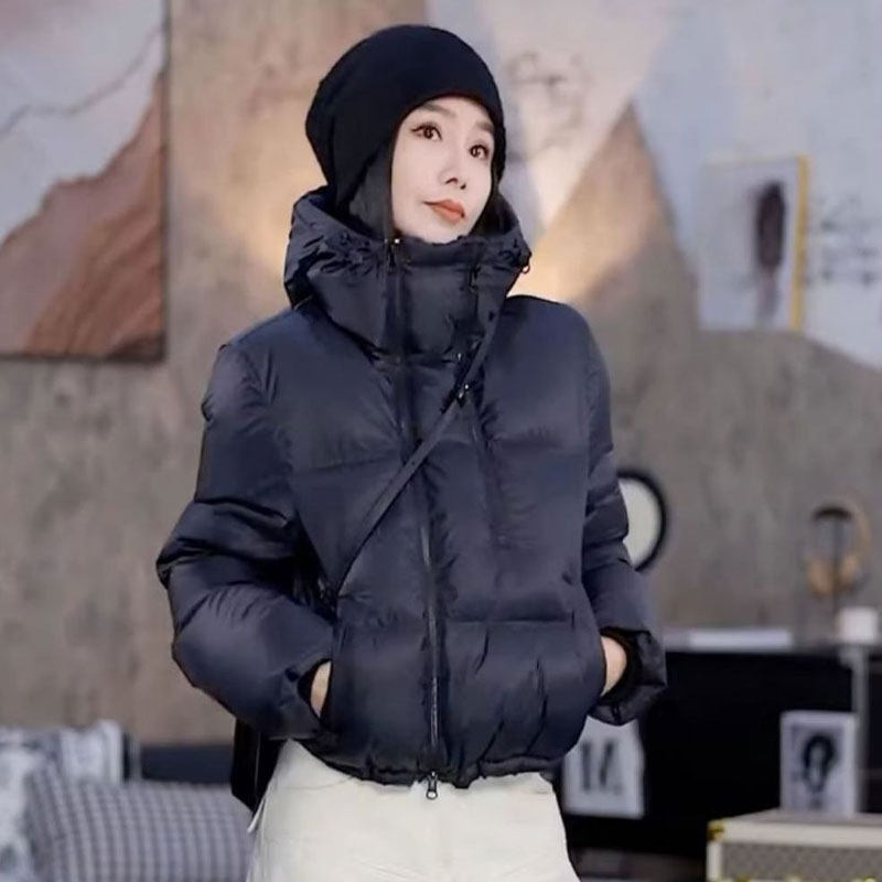 小个子短款棉服女2024冬季新款双拉链设计感宽松加厚保暖连帽外套,女装/女士精品,棉衣/棉服,淘宝优惠券,粉丝福利购,淘宝优惠卷