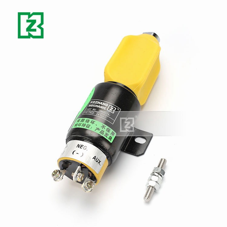 现代熄火开关电磁阀R225-7/200/215-9/220-5卡特320B小松60熄火器