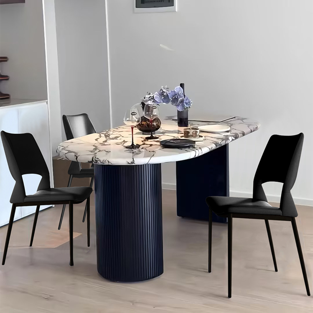 天然宝格丽丽紫奢石餐桌