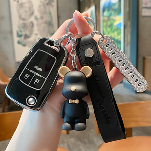 适用于别克英朗钥匙套女威朗君威君越昂科威昂科拉阅朗壳包卡通扣