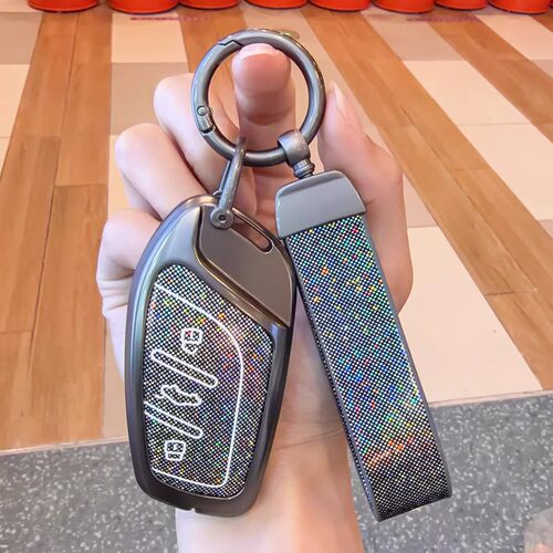 适用于名爵钥匙套镭射金属壳