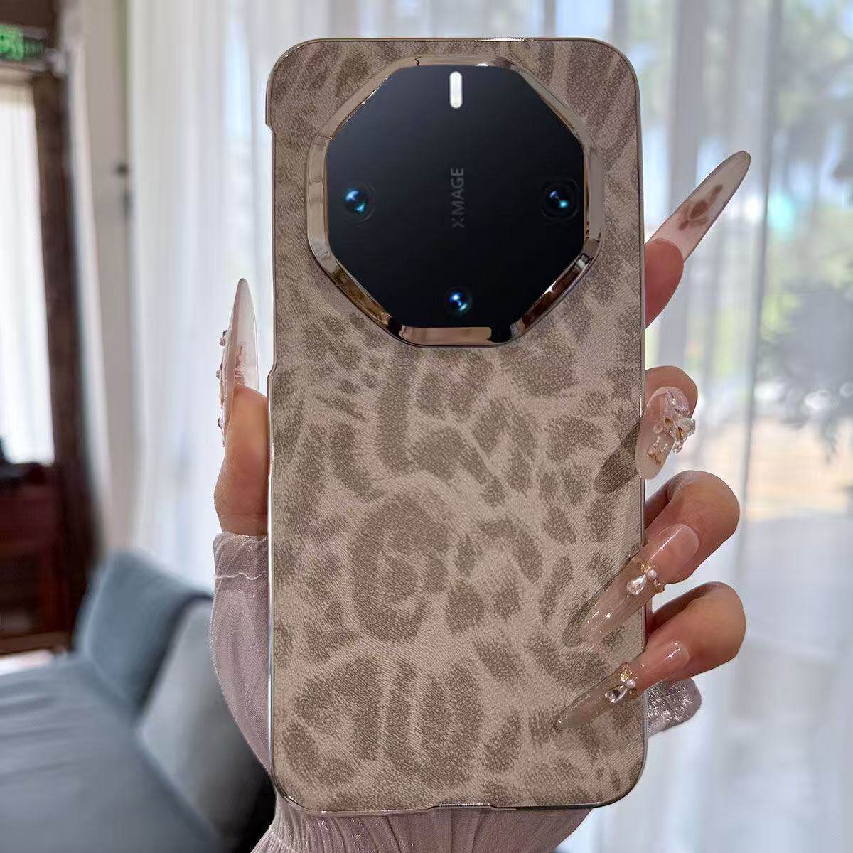 适用于华为mate80rs非凡大师手机壳女款创意轻奢复古豹纹高级感奢华个性70rs超薄全包防摔保护套60rs简约男款