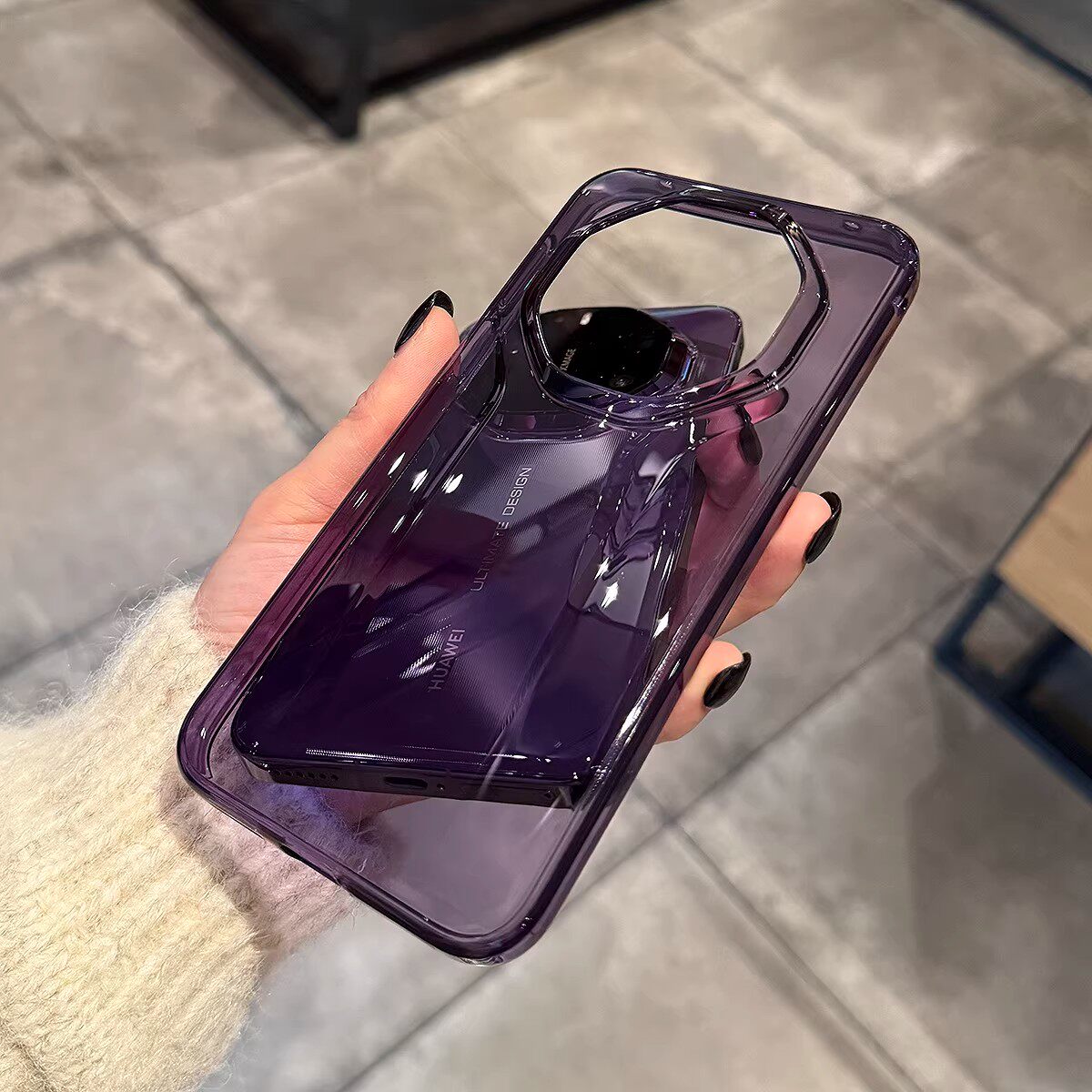 适用于华为mate80rs非凡大师手机壳2026新款高品质透明超薄简约透紫保护套全包防摔80rs外壳个性小众高级感潮